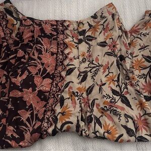 Anthropologie Floral Patterned Jogger Pants
